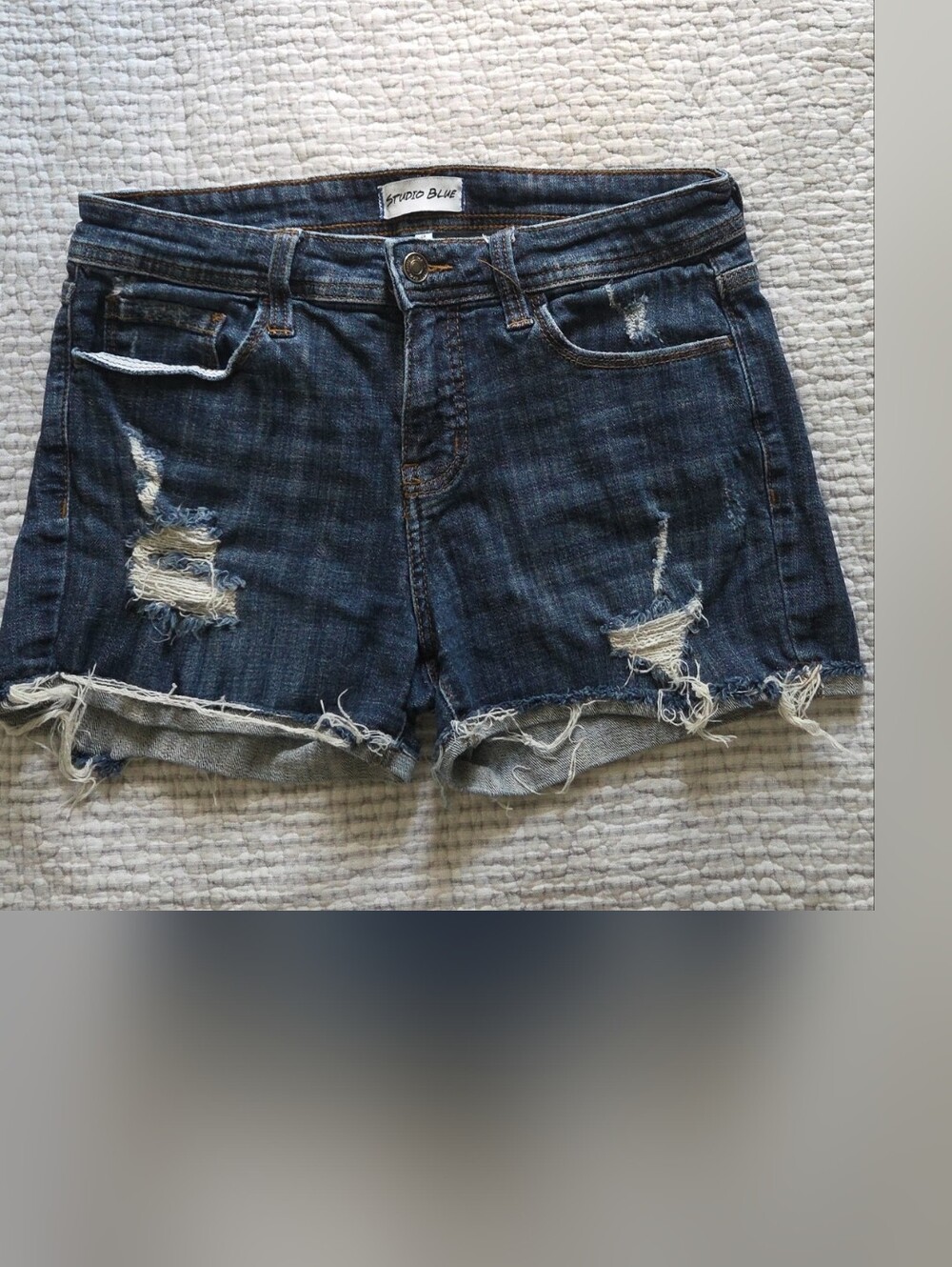 Distressed Jean Shorts